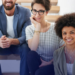 Diverse team of professionals at Hawks Ridge Consulting providing expert business solutions.